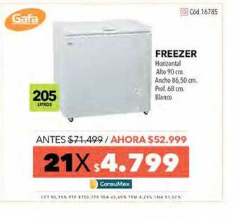 Nexon Gafa Freezer Horizontal oferta