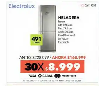 Nexon Electrolux Heladera Freezer oferta