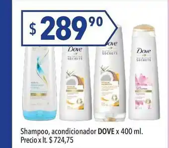 Hergo Dove Shampoo Acondicionador x 400ml oferta