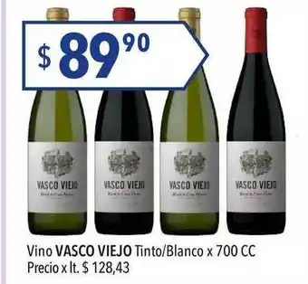 Hergo Vasco Viejo Vino Tinto Blanco x 700cc oferta