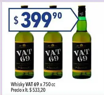 Hergo Vat 69 Whisky x 750cc oferta