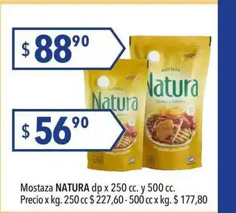 Hergo Naura Mostaza Dp x 250cc y 500c oferta