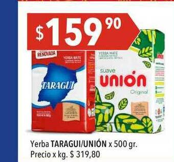 Hergo Yerba Taragui Unión x 500gr oferta