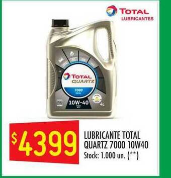 Changomas Lubricante Total Quartz 7000 10w40 oferta