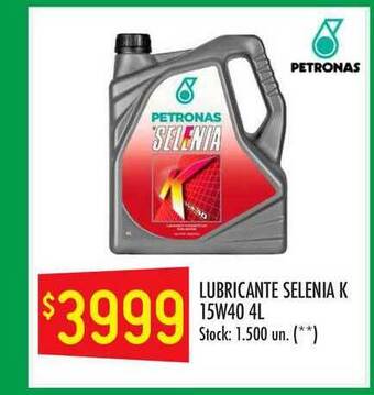 Changomas Lubricante Selenia K 15w40 4l oferta