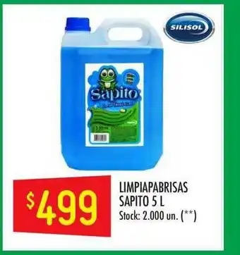 Changomas Limpiapabrisas Sapito 5 L Silisol oferta
