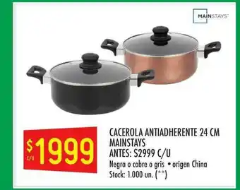 Changomas Cacerola Antiadherente 24 Cm Mainstays oferta