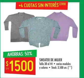 Changomas Sweater De Mujer oferta