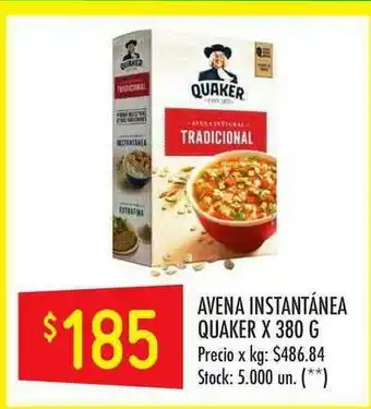Changomas Avena Instantánea Quaker oferta