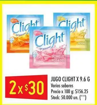 Changomas Jugo Clight x 9.6g oferta
