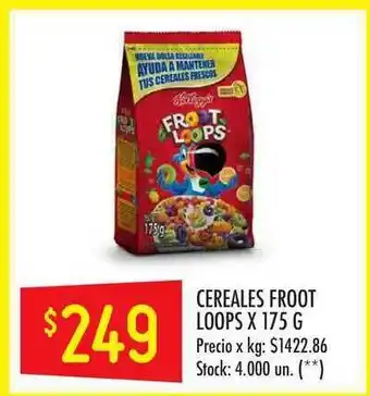 Changomas Cereales Froot Loops x 175g oferta