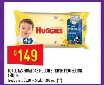 Changomas Toallitas Húmedas Huggies Triple Protección x 48un oferta