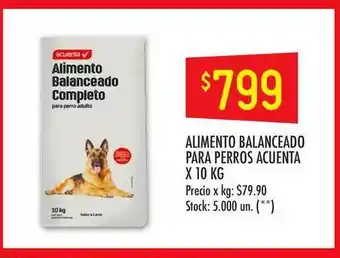 Changomas Alimento Balanceado Para Perros Acuenta x10 kg oferta