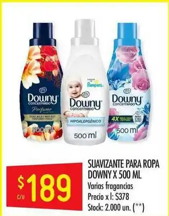 Changomas Downy Suavizante Para Ropa x 500ml oferta