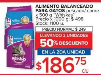 Carrefour Market Alimento Balanceado Para Gatos Pescado Carne x 500g oferta