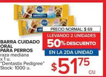Carrefour Market Barra Cuidado Oral Para Perros Raza Mediana x 1u oferta
