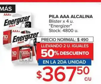 Carrefour Market Pila Aaa Alcalina Blister x 4u oferta