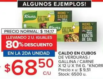Carrefour Market Caldo En Cubos De Verduras Gallina Carne x 12un x 114g oferta