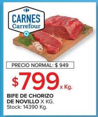 Carrefour Market Bife De Chorizo De Novillo oferta