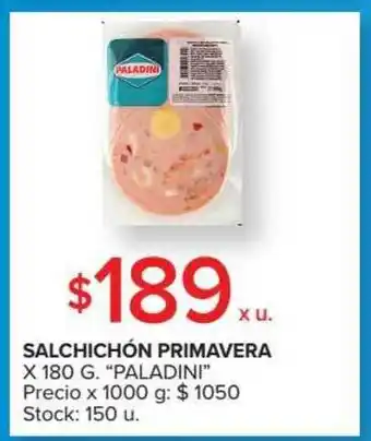 Carrefour Market Paladini Salchichón Primavera x 180g oferta