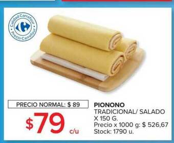 Carrefour Pionono Tradicional Salado x 150g oferta