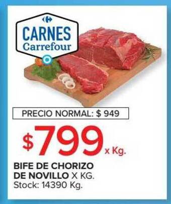 Carrefour Bife De Chorizo De Novillo oferta