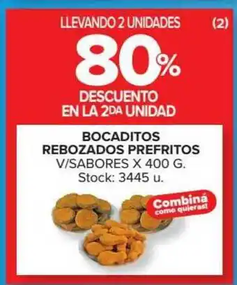 Carrefour Bocaditos Rebozados Prefritos x 400g oferta