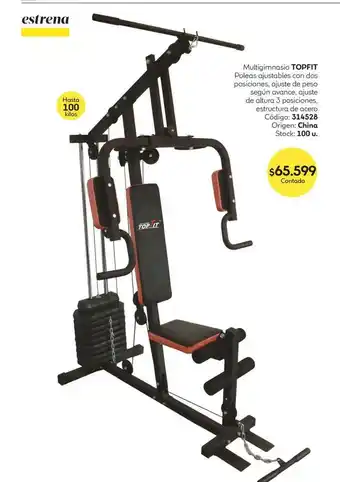 Coppel Multigimansio Topfit oferta