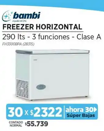 Genesio Hogar Freezer Horizontal Bambi oferta