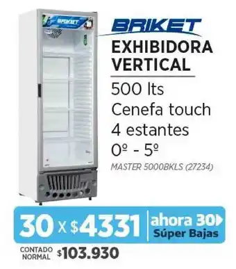 Genesio Hogar Exhibidora Vertical Briket oferta