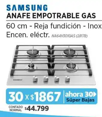 Genesio Hogar Samsung Anafe Emportrable Gas oferta