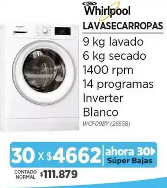 Genesio Hogar Whirlpool Lavasecarropas oferta
