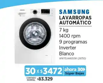 Genesio Hogar Samsung Lavaroppas Automático oferta