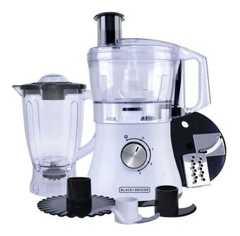 Frávega Multiprocesadora black + decker c/jarra fp1002j 750w 3 veloc oferta