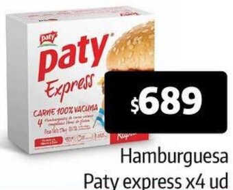 Autoservicio Capo Hamburguesa Paty express x 4 ud oferta
