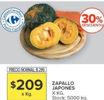 Carrefour ZAPALLO JAPONÉS X KG oferta