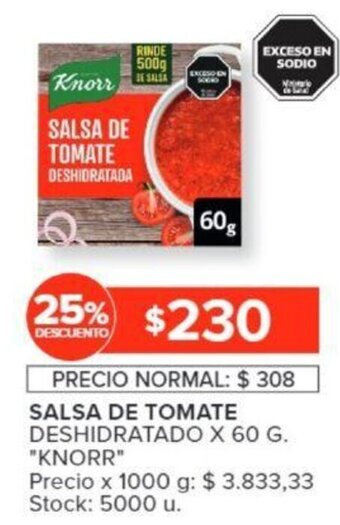 Carrefour SALSA DE TOMATE DESHIDRATADO X 60 G oferta