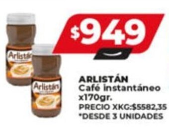 Supermayorista Vital ARLISTÁN Café instantáneo x170gr oferta