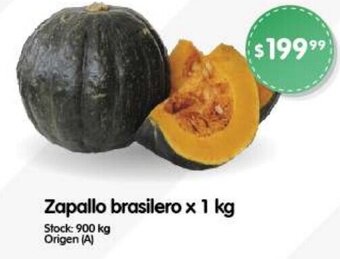 Supermercados Buenos Días Zapallo brasilero x 1 kg oferta