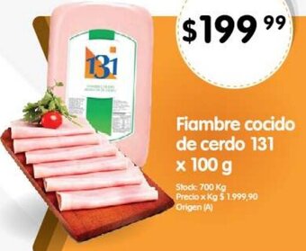 Supermercados Buenos Días Fiambre cocido de cerdo 131 x 100g oferta