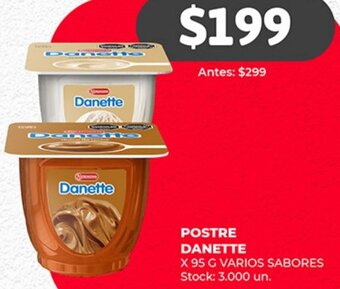 Supermercados Tadicor POSTRE DANETTE X 95G oferta