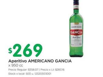 Jumbo Americano Gancia Aperitivo x 950cc oferta