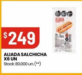 Changomas Aliada salchicha x6 un oferta