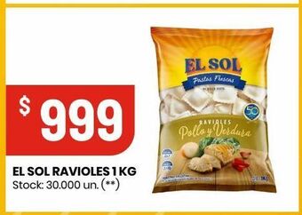 Changomas El sol ravioles 1 kg oferta