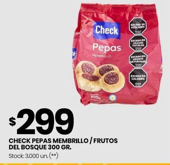 Changomas Check pepas membrillo/frutos del bosque 300gr oferta