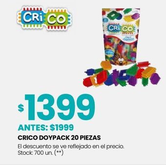 Changomas Crico doypack 20 piezas oferta