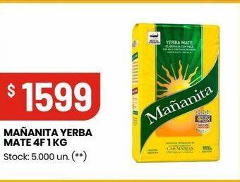 Changomas Mañanita yerba mate 4f 1 kg oferta