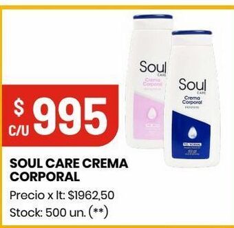 Changomas Soul care crema corporal oferta