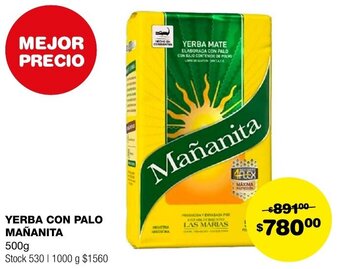 Atomo Conviene YERBA CON PALO MAÑANITA 500g oferta