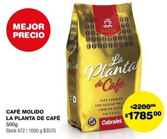 Atomo Conviene CAFÉ MOLIDO LA PLANTA DE CAFÉ 500g oferta
